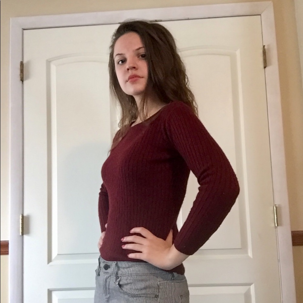 The Limited Maroon Sweater~